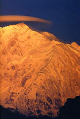 Kangchenjunga Book - Footsteps in the Clouds: Kangchenjunga a Century Later - Kangchenjunga East Face Sunset